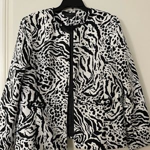 Liz Claiborne Blk & Wht dress/work jacket in size 16.